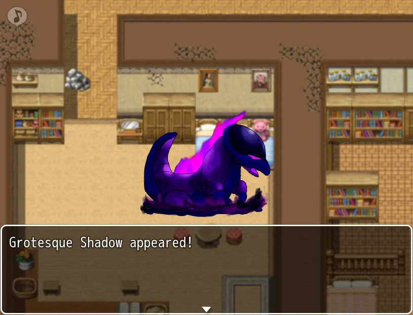Reijuu Buster: A battle against a Grotesque Shadow, English battle message