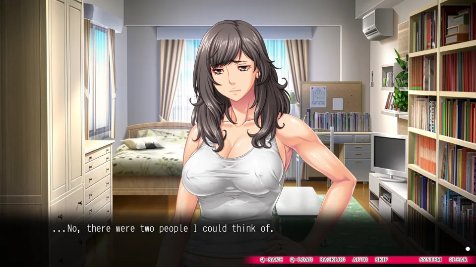 Soredemo Tsuma o Aishiteru 2: Marika in a bedroom, English narration